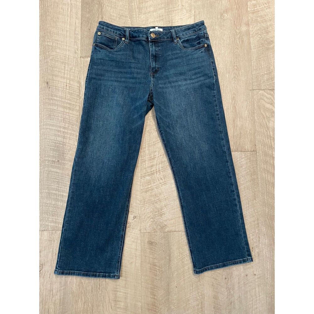 STS Blue dark wash ankle jeans, size 14